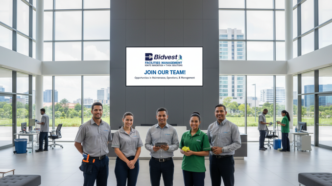 Bidvest Facilities Management Careers South Africa