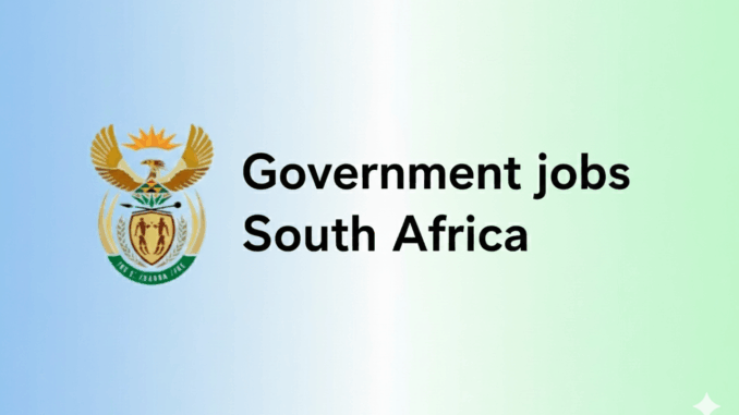 Government jobs South Africa